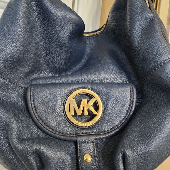 Navy Michael Kors Purse - Picture 2 of 7